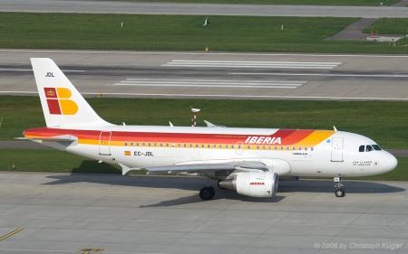 Airbus A319-111 | EC-JDL | Iberia | Z&UUML;RICH (LSZH/ZRH) 28.10.2006