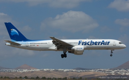 Boeing 757-23A | SP-FVR | Fischer Air Polska | ARRECIFE-LANZAROTE (GCRR/ACE) 15.09.2007