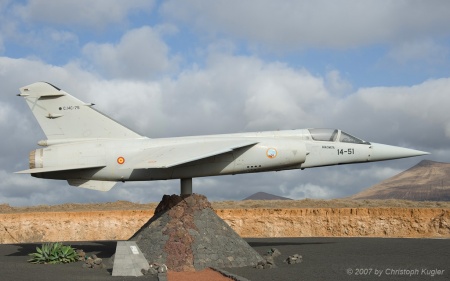 Dassault Mirage F.1EDA | C.14C-75 | Spanish Air Force | ARRECIFE-LANZAROTE (GCRR/ACE) 21.09.2007