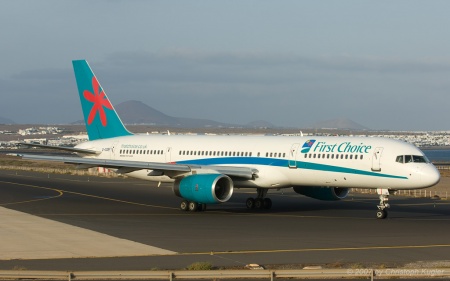 Boeing 757-28A | G-OOBF | First Choice Airways | ARRECIFE-LANZAROTE (GCRR/ACE) 23.09.2007