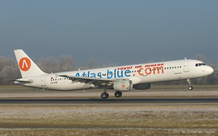 Airbus A321-211 | CN-ROM | Atlas Blue | BASLE (LFSB/BSL) 24.12.2007