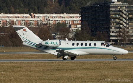 Cessna 525A CitationJet CJ2 | OE-FLA | untitled (Avcon Jet) | INNSBRUCK-KRANEBITTEN (LOWI/INN) 29.12.2007