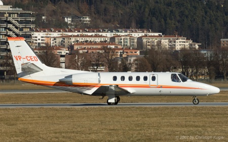 Cessna 550 Citation II | VP-CED | private | INNSBRUCK-KRANEBITTEN (LOWI/INN) 29.12.2007