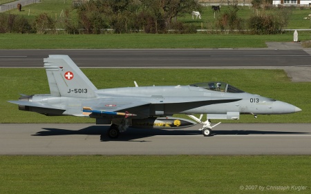 McDonnell Douglas F/A-18C Hornet | J-5013 | Swiss Air Force | MEIRINGEN (LSMM/---) 16.10.2007