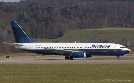Boeing 737-86N | 4X-EKI | El Al Israel Airlines | Z&UUML;RICH (LSZH/ZRH) 04.02.2007