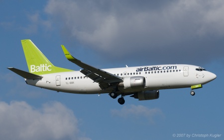 Boeing 737-33V | YL-BBK | Air Baltic | Z&UUML;RICH (LSZH/ZRH) 10.03.2007