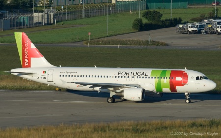 Airbus A320-214 | CS-TNN | TAP Air Portugal | Z&UUML;RICH (LSZH/ZRH) 14.07.2007