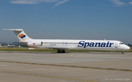 McDonnell Douglas MD-82 | EC-HOV | Spanair | Z&UUML;RICH (LSZH/ZRH) 14.07.2007