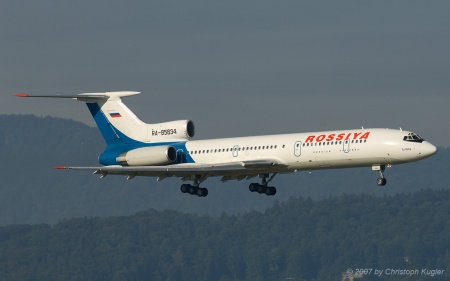 Tupolev Tu 154M | RA-85834 | Rossiya Russian Airlines | Z&UUML;RICH (LSZH/ZRH) 15.07.2007