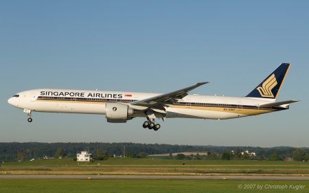 Boeing 777-312ER | 9V-SWF | Singapore Airlines | Z&UUML;RICH (LSZH/ZRH) 16.07.2007
