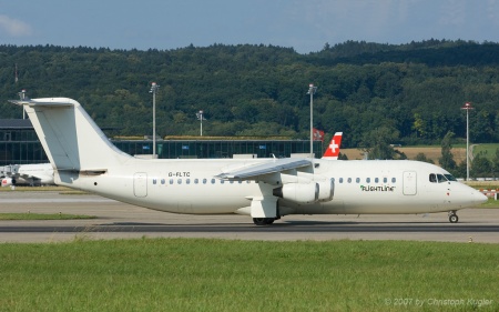 BAe 146-300 | G-FLTC | Flightline | Z&UUML;RICH (LSZH/ZRH) 28.07.2007