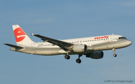 Airbus A320-214 | I-EEZI | Eurofly | Z&UUML;RICH (LSZH/ZRH) 17.10.2007