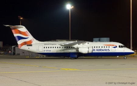 Avro RJ100 | G-CFAA | British Airways (BA CityFlyer) | Z&UUML;RICH (LSZH/ZRH) 15.12.2007