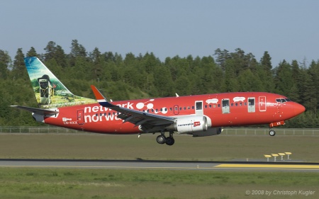 Boeing 737-33S | LN-KKX | Norwegian Air Shuttle  |  Network Norway c/s | OSLO GARDERMOEN (ENGM/OSL) 05.06.2008
