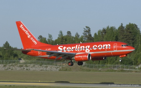 Boeing 737-7L9 | OY-MRC | Sterling Airlines | OSLO GARDERMOEN (ENGM/OSL) 05.06.2008