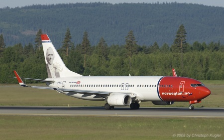 Boeing 737-81Q | LN-NOC | Norwegian Air Shuttle | OSLO GARDERMOEN (ENGM/OSL) 06.06.2008