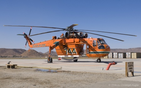 Sikorsky S.64F Skycrane | N247AC | Erickson Air-Crane | HEMET / RYAN FIELD (KHMT/HMT) 22.10.2008