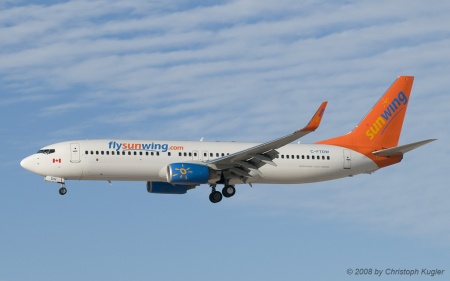 Boeing 737-8Q8 | C-FTDW | Sunwing Airlines | LAS VEGAS MCCARRAN (KLAS/LAS) 19.10.2008
