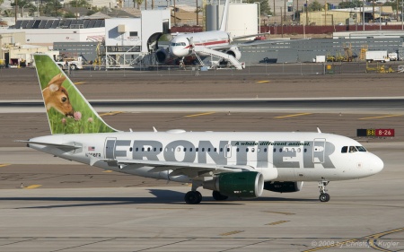 Airbus A318-111 | N808FR | Frontier Airlines | PHOENIX SKY HARBOUR INTL (KPHX/PHX) 25.10.2008