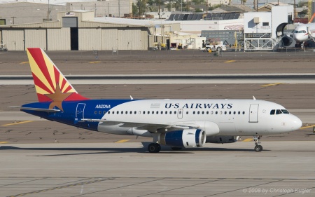 Airbus A319-132 | N826AW | US Airways | PHOENIX SKY HARBOUR INTL (KPHX/PHX) 25.10.2008