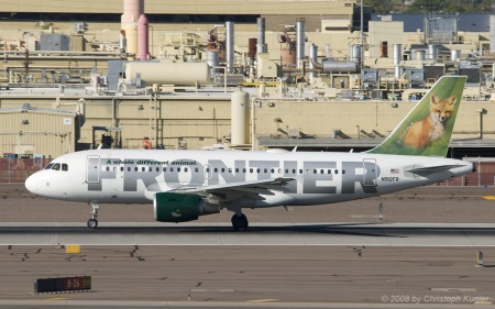 Airbus A319-111 | N912FR | Frontier Airlines | PHOENIX SKY HARBOUR INTL (KPHX/PHX) 25.10.2008