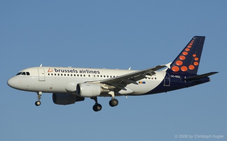 Airbus A319-112 | OO-SSG | Brussels Airlines | MADRID-BARAJAS (LEMD/MAD) 19.01.2008