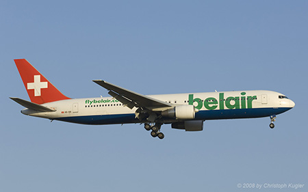 Boeing 767-3Q8ER | HB-ISE | Belair Airlines | PALMA DE MALLORCA (LEPA/PMI) 05.05.2008