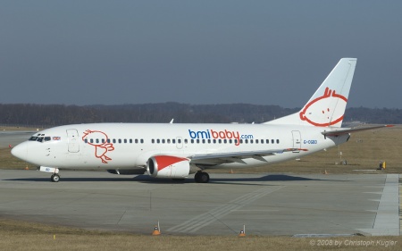 Boeing 737-3L9 | G-OGBD | bmi Baby | GENEVA (LSGG/GVA) 09.02.2008