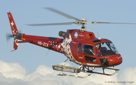 Aerospatiale AS350 B3 Ecureuil | HB-ZCX | Air Zermatt | Z&UUML;RICH (LSZH/ZRH) 02.02.2008