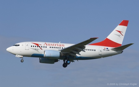 Boeing 737-6Z9 | OE-LNM | Austrian Airlines | Z&UUML;RICH (LSZH/ZRH) 02.05.2008