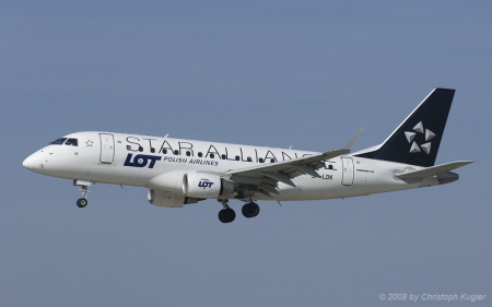 Embraer ERJ-170LR | SP-LDK | LOT Polish Airlines  |  Star Alliance c/s | Z&UUML;RICH (LSZH/ZRH) 09.05.2008