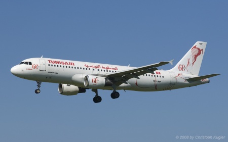 Airbus A320-211 | TS-IMF | Tunisair  |  60th anniversary sticker | Z&UUML;RICH (LSZH/ZRH) 19.07.2008