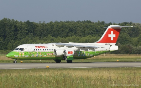 Avro RJ100 | HB-IYS | Swiss International Air Lines | Z&UUML;RICH (LSZH/ZRH) 25.07.2008