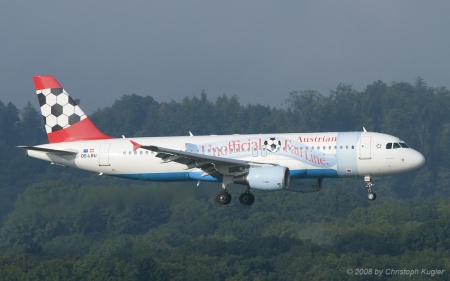 Airbus A320-214 | OE-LBU | Austrian Airlines | Z&UUML;RICH (LSZH/ZRH) 16.08.2008
