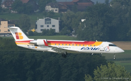 Bombardier CRJ 200ER | EC-JOD | Air Nostrum (Iberia Regional) | Z&UUML;RICH (LSZH/ZRH) 16.08.2008