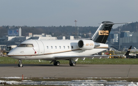 Bombardier Challenger CL.604 | A6-IFA | untitled (ExecuJet Middle East) | Z&UUML;RICH (LSZH/ZRH) 30.11.2008