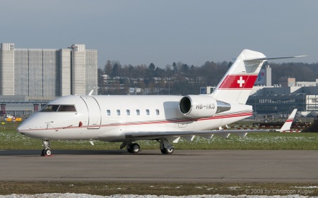 Bombardier Challenger CL.601-3A | HB-IKS | Air Charter | Z&UUML;RICH (LSZH/ZRH) 30.11.2008