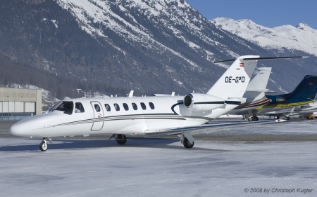 Cessna 525B CitationJet CJ3 | OE-GPO | private | SAMEDAN (LSZS/SMV) 16.02.2008