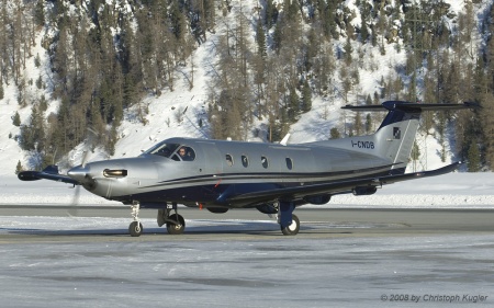 Pilatus PC-12/47 | I-CNDB | private | SAMEDAN (LSZS/SMV) 16.02.2008