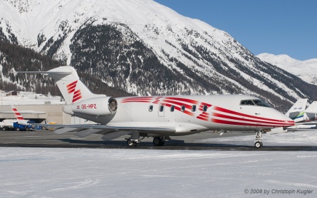 Bombardier Challenger 300 | OE-HPZ | untitled (Int'l Jet Management) | SAMEDAN (LSZS/SMV) 27.12.2008