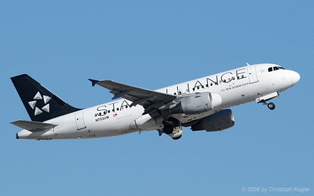 Airbus A319-112 | N703UW | US Airways  |  Star Alliance c/s | PHOENIX SKY HARBOUR INTL (KPHX/PHX) 19.10.2009