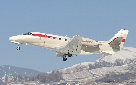 Cessna 560XL Citation Excel | N666MX | private | SION (LSGS/SIR) 31.01.2009