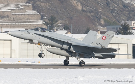McDonnell Douglas F/A-18C Hornet | J-5015 | Swiss Air Force | SION (LSGS/SIR) 31.01.2009