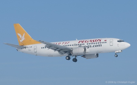 Boeing 737-3Q8 | TC-TJB | Pegasus Airlines | Z&UUML;RICH (LSZH/ZRH) 17.01.2009