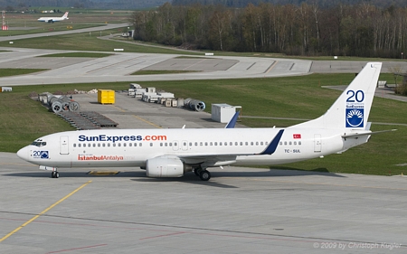 Boeing 737-85F | TC-SUL | SunExpress | Z&UUML;RICH (LSZH/ZRH) 11.04.2009