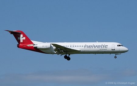 Fokker 100 | HB-JVE | Helvetic Airways | Z&UUML;RICH (LSZH/ZRH) 16.05.2009