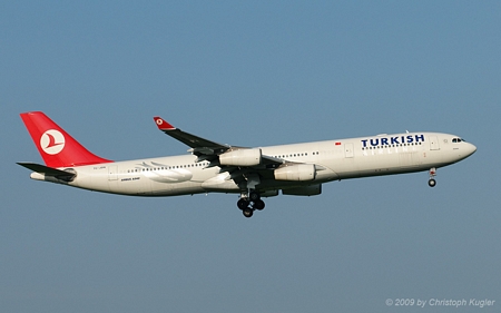 Airbus A340-313X | TC-JDN | Turkish Airlines | Z&UUML;RICH (LSZH/ZRH) 27.09.2009