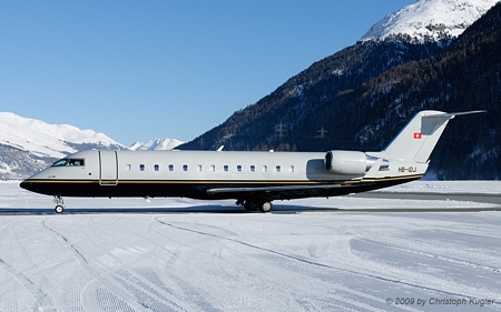 Bombardier Challenger 800 | HB-IDJ | untitled (TAG Aviation Switzerland) | SAMEDAN (LSZS/SMV) 20.12.2009