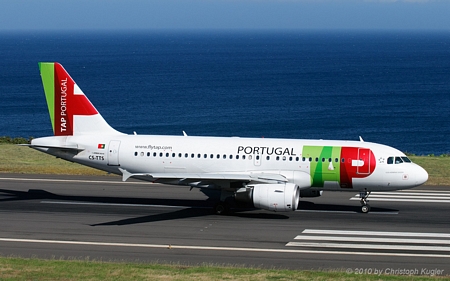 Airbus A319-111 | CS-TTS | TAP Air Portugal | MADEIRA-FUNCHAL (LPMA/FNC) 19.05.2010