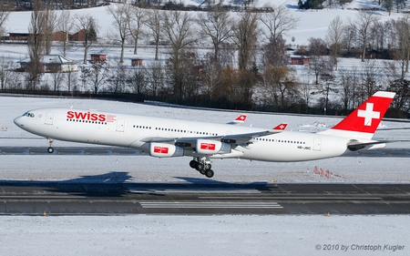 Airbus A340-313X | HB-JMC | Swiss International Air Lines | Z&UUML;RICH (LSZH/ZRH) 30.01.2010